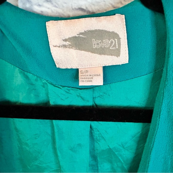 Forever 21 Teal Blazer - Picture 4 of 4